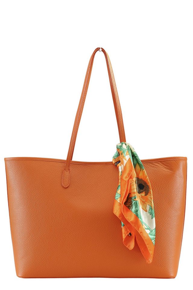 COLLEZIONE ALESSANDRO Schultertasche Shopperella, aus italienischem Leder mit langem Trageriemen von COLLEZIONE ALESSANDRO