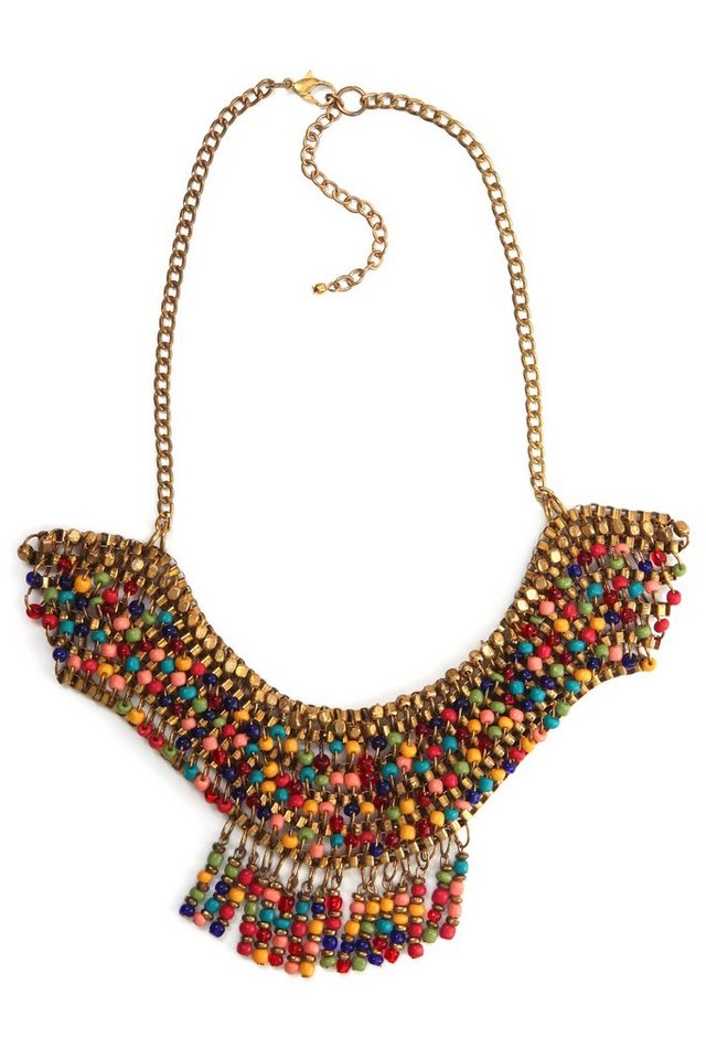 COLLEZIONE ALESSANDRO Statementkette Floria, mit vielen bunten Glasperlen von COLLEZIONE ALESSANDRO