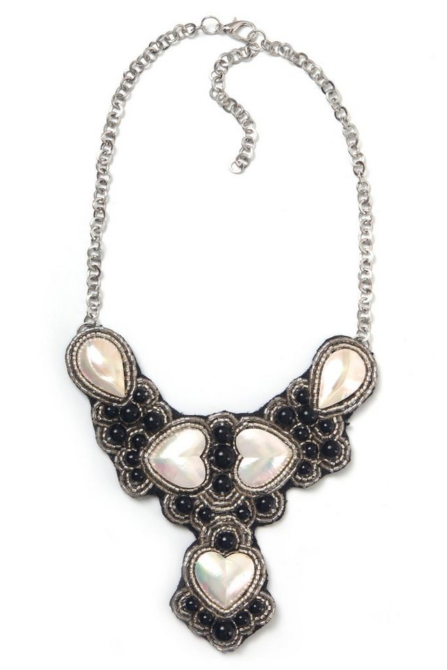 COLLEZIONE ALESSANDRO Statementkette Karlotta, mit unterschiedlichen Glasperlen von COLLEZIONE ALESSANDRO