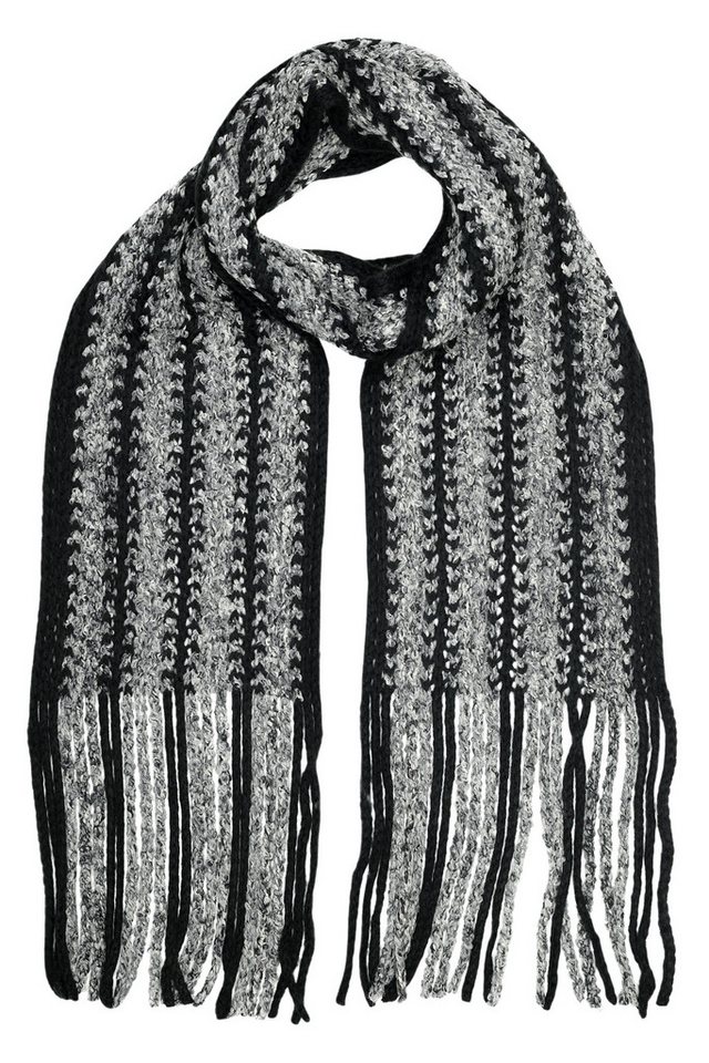 COLLEZIONE ALESSANDRO Strickschal Grobstrick, (1-St), kuschelweich, Made in Italy, bicolor von COLLEZIONE ALESSANDRO