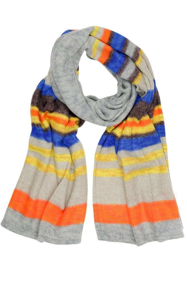COLLEZIONE ALESSANDRO Strickschal Paul, (1-St), mit stylischen Farben, Made in Italy von COLLEZIONE ALESSANDRO
