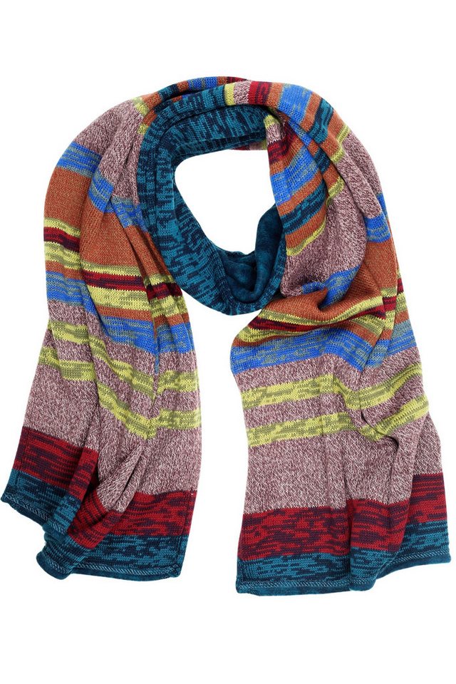 COLLEZIONE ALESSANDRO Strickschal Paul, (1-St), mit stylischen Farben, Made in Italy von COLLEZIONE ALESSANDRO