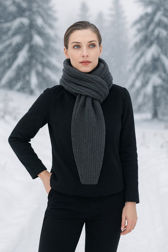 COLLEZIONE ALESSANDRO Strickschal Strickgasse, (1-St), Made in Italy, gestrickt von COLLEZIONE ALESSANDRO