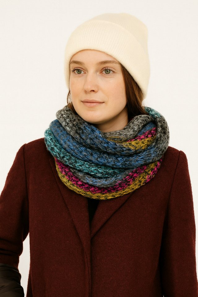 COLLEZIONE ALESSANDRO Strickschal Strickloop, (1-St), Made in Italy, in tollen Farben von COLLEZIONE ALESSANDRO