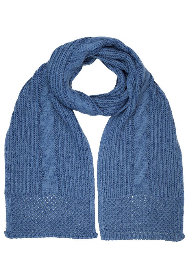 COLLEZIONE ALESSANDRO Strickschal Warm, (1-St), mit Zopfmuster und dezentem Glitzer von COLLEZIONE ALESSANDRO