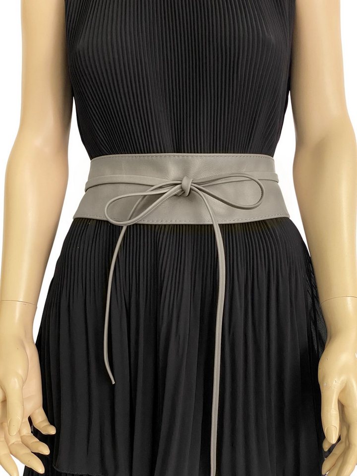 COLLEZIONE ALESSANDRO Taillengürtel Alpha zum Binden, aus Rindsleder, ca. 250cm Länge von COLLEZIONE ALESSANDRO