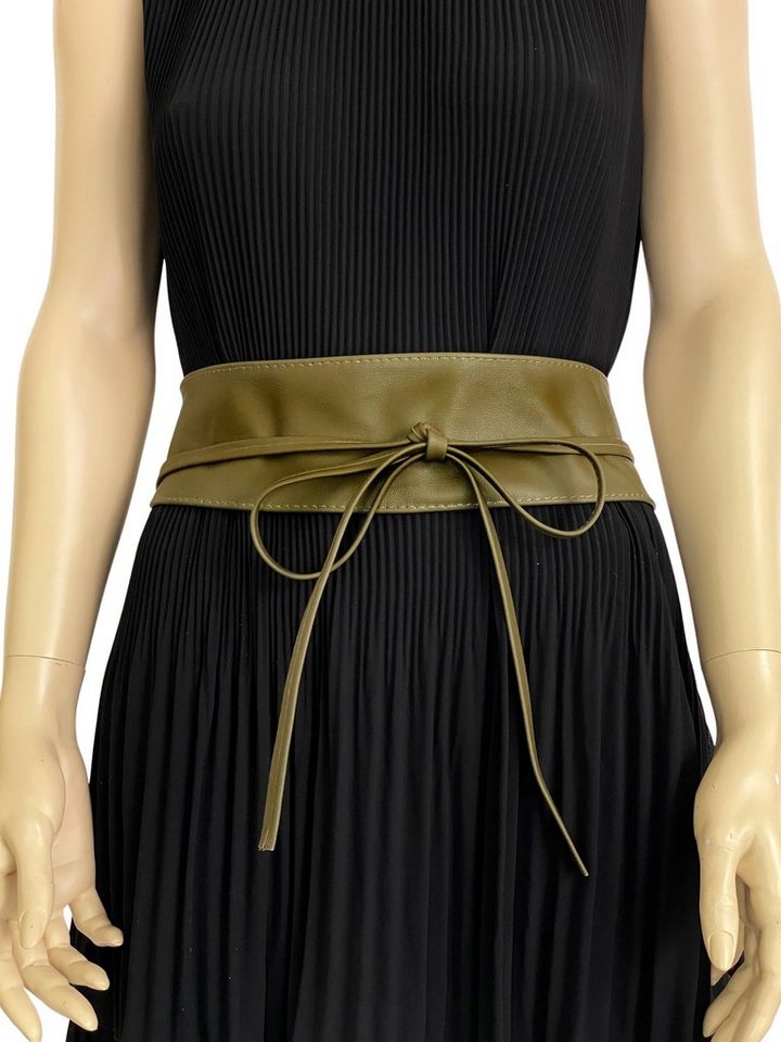 COLLEZIONE ALESSANDRO Taillengürtel Beta zum Binden, aus Rindsleder, ca. 250cm Länge von COLLEZIONE ALESSANDRO