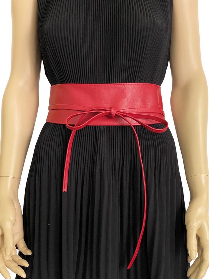 COLLEZIONE ALESSANDRO Taillengürtel Beta zum Binden, aus Rindsleder, ca. 250cm Länge von COLLEZIONE ALESSANDRO