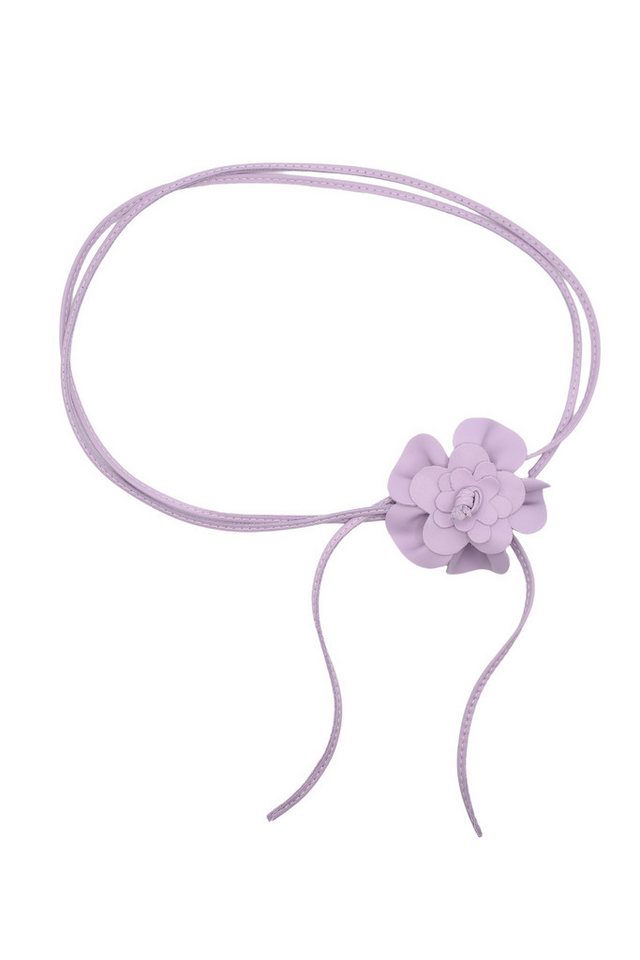 COLLEZIONE ALESSANDRO Taillengürtel Blüte Lederband mit echt Leder Blüte von COLLEZIONE ALESSANDRO