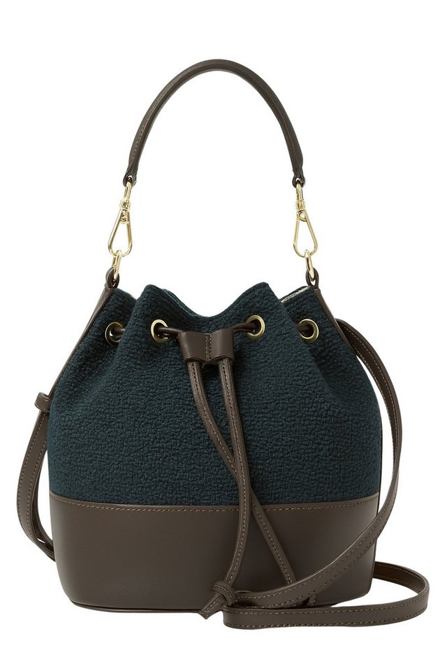 COLLEZIONE ALESSANDRO Umhängetasche Tweed, aus echtem Leder mit Stoff von COLLEZIONE ALESSANDRO