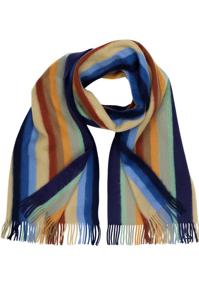 COLLEZIONE ALESSANDRO Wollschal Farbstreifen, (1-St), in modischen Farben, Made in Italy von COLLEZIONE ALESSANDRO