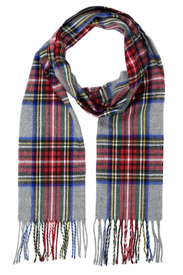 COLLEZIONE ALESSANDRO Wollschal London, (1-St), mit Karomuster in rot-grau-blau von COLLEZIONE ALESSANDRO