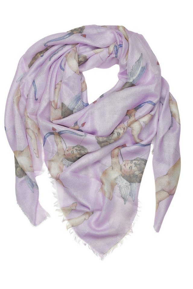 COLLEZIONE ALESSANDRO XXL-Schal Amor, (1-St), im XXL-Format mit Engeln Amor Pfeil von COLLEZIONE ALESSANDRO