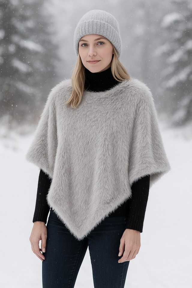 COLLEZIONE ALESSANDRO XXL-Schal London, (1-St), aus luxuriösem Kunstfell mit tollem Futter von COLLEZIONE ALESSANDRO