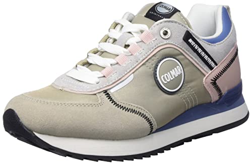 COLMAR Damen Travis Sport Multiple Sneaker, Warm Gray/Blush Pink, 37 EU von COLMAR