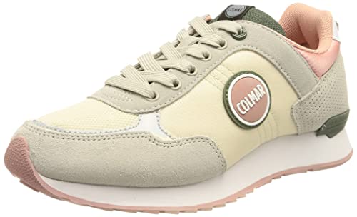 Colmar Herren Travis Colors Sneaker, Warm Grey/Green/Rose, 36 EU von COLMAR