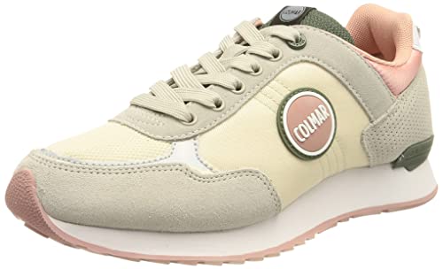 Colmar Herren Travis Colors Sneaker, Warm Grey/Green/Rose, 38 EU von COLMAR