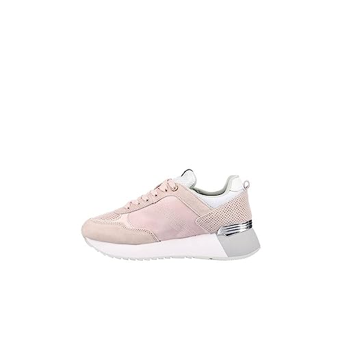 COLMAR Scarpe Donna Sneaker Travis Authentic high Outsole 184 Pelle/mesh pink/Silver DS23CO02 40 von COLMAR