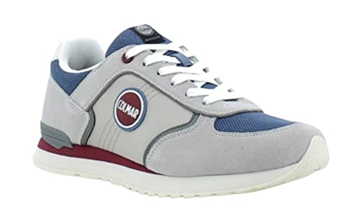 COLMAR Scarpe Uomo Sneaker Travis Block 066 Suede/Nylon Light Grey US23CO06 40 von COLMAR