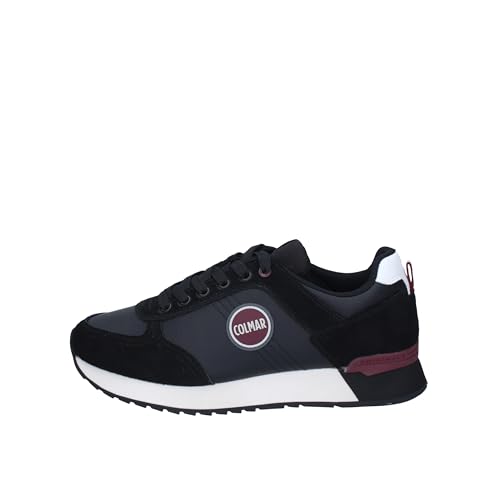 COLMAR Scarpe Uomo Sneaker Travis Boost 002 Pelle scamosciata Black U23CO09 40 von COLMAR