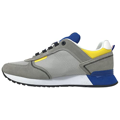 COLMAR Travis Sport Sneaker Grey Royal Blue Yellow TRAVISSPORTCOLORS 42 von COLMAR