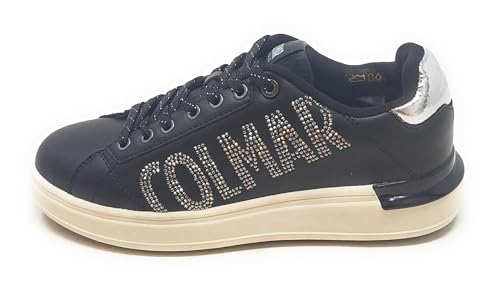 Colmar Unisex Clayton Strass Black-Silver 038 TG 37 Zapatillas, EU von COLMAR
