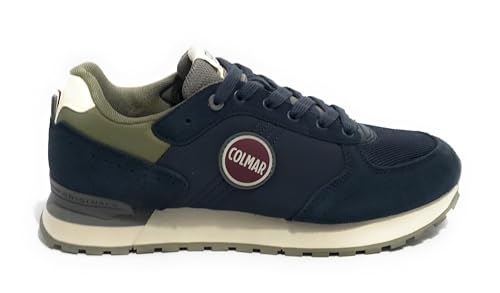 Colmar Unisex Travis Authentic Navy-Gray-Military Green 042 TG 40 Zapatillas, EU von COLMAR