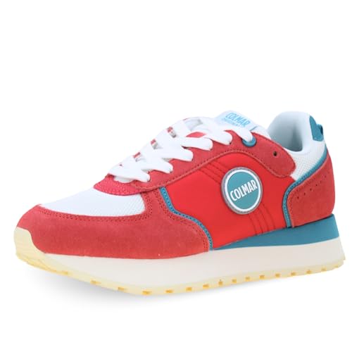 Colmar Travis Block High Outsole Code TRAVISBLOCKPLAT-240E25 Rosa, Fuchsia Weiß Türkis, 40 EU von COLMAR