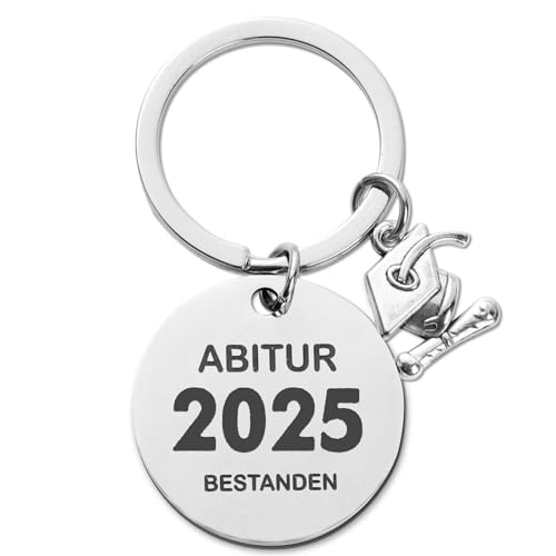 COLOFALLA Abitur 2025 Geschenk Abitur Schlüsselanhänger mit Umschlag Abschluss Schlüsselanhänger Doppelseitig Abitur Geschenk Abitur Bestanden Geschenk für Bestandene Studenten (B) von COLOFALLA