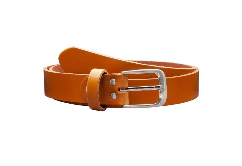 COLOGNEBELT Ledergürtel C17-PL Gürtel 3 cm breit in Cognac mit moderner Gürtelschnalle, echtes Leder von COLOGNEBELT