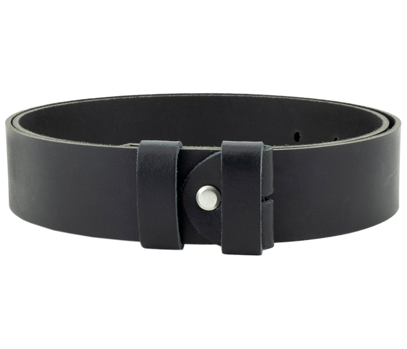 COLOGNEBELT Ledergürtel OM102-SL-Schwarz MADE IN GERMANY, Schwarz Kürzbar, 100 % Echtleder, Aus einem Stück, Unisex von COLOGNEBELT