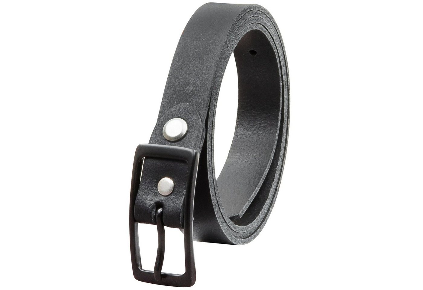 COLOGNEBELT Ledergürtel OM13-SL-Schwarz MADE IN GERMANY, Schwarz Kürzbar, 100 % Echtleder, Aus einem Stück, Unisex von COLOGNEBELT