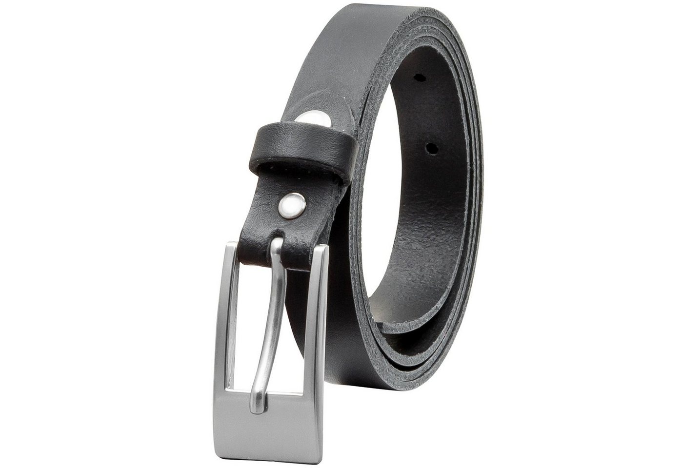 COLOGNEBELT Ledergürtel OM14-SL-Schwarz MADE IN GERMANY, Schwarz Kürzbar, 100 % Echtleder, Aus einem Stück, Unisex von COLOGNEBELT