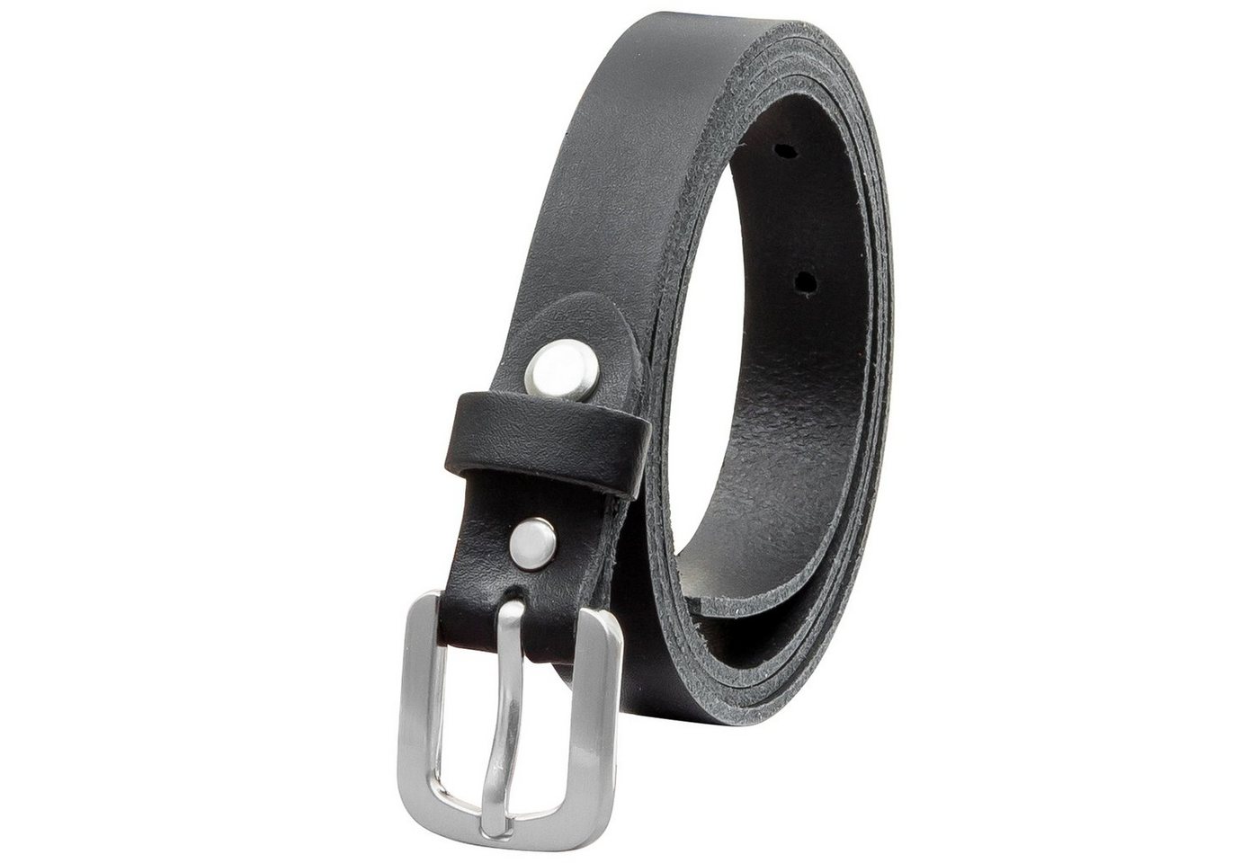 COLOGNEBELT Ledergürtel OM15-SL-Schwarz MADE IN GERMANY, Schwarz Kürzbar, 100 % Echtleder, Aus einem Stück, Unisex von COLOGNEBELT