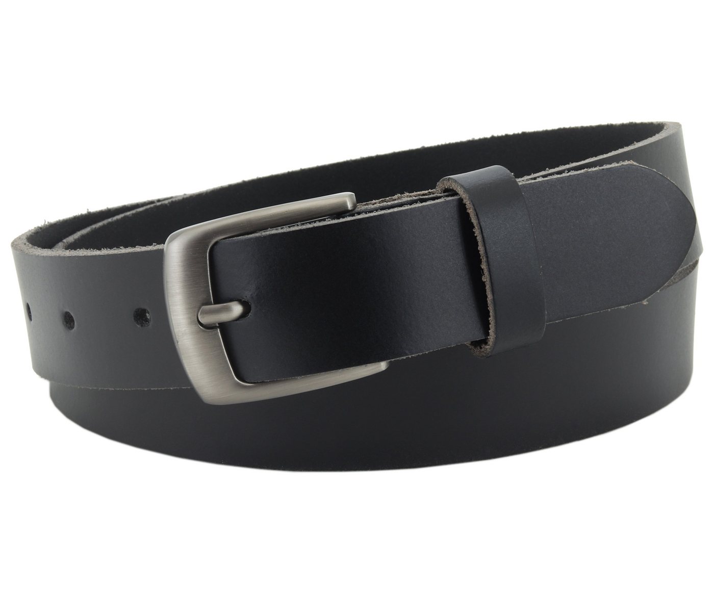 COLOGNEBELT Ledergürtel OM312-PL-Schwarz MADE IN GERMANY, Schwarz Kürzbar, 100 % Echtleder, Aus einem Stück, Unisex von COLOGNEBELT