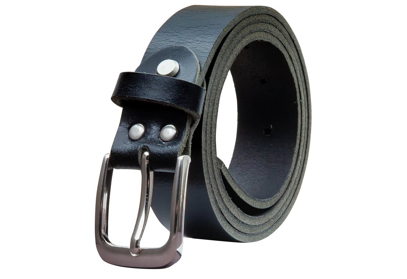 COLOGNEBELT Ledergürtel OM317-VL-Schwarz MADE IN GERMANY, Schwarz Kürzbar, 100 % Echtleder, Aus einem Stück, Unisex von COLOGNEBELT