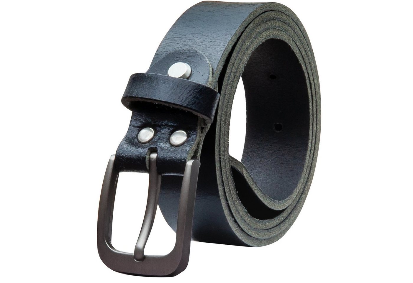 COLOGNEBELT Ledergürtel OM319-VL-Schwarz MADE IN GERMANY, Schwarz Kürzbar, 100 % Echtleder, Aus einem Stück, Unisex von COLOGNEBELT