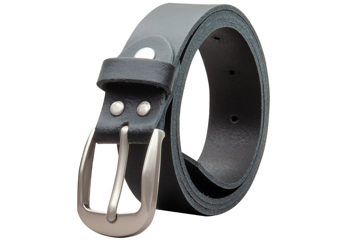 COLOGNEBELT Ledergürtel OM32-SL-Schwarz MADE IN GERMANY, Schwarz Kürzbar, 100 % Echtleder, Aus einem Stück, Unisex von COLOGNEBELT