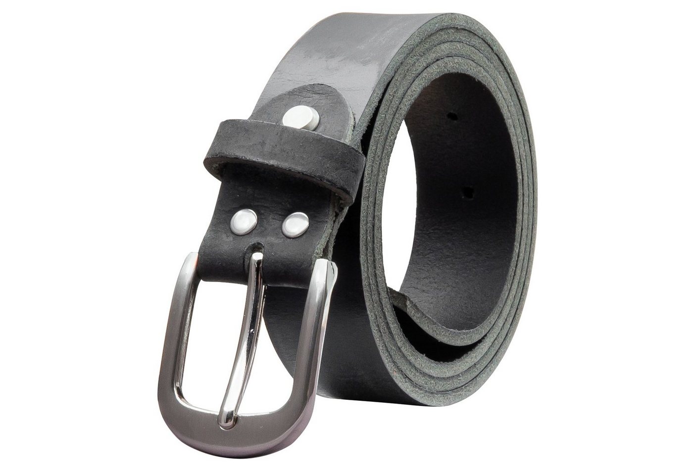 COLOGNEBELT Ledergürtel OM323-GE-Schwarz MADE IN GERMANY, Schwarz Kürzbar, 100 % Echtleder, Aus einem Stück, Unisex von COLOGNEBELT