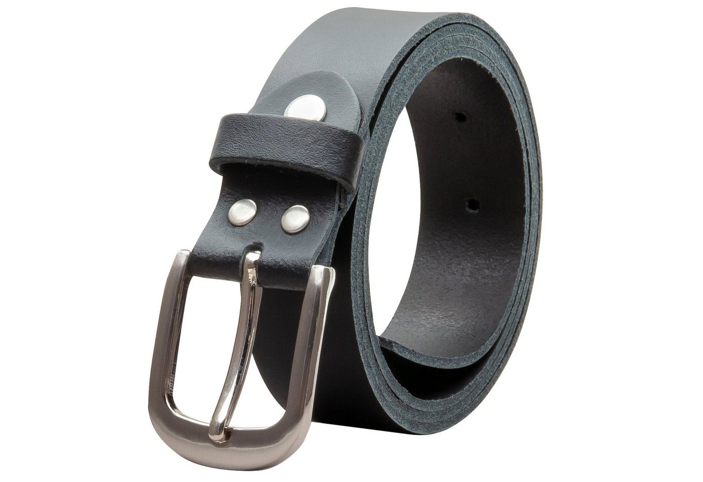 COLOGNEBELT Ledergürtel OM323-SL-Schwarz MADE IN GERMANY, Schwarz Kürzbar, 100 % Echtleder, Aus einem Stück, Unisex von COLOGNEBELT