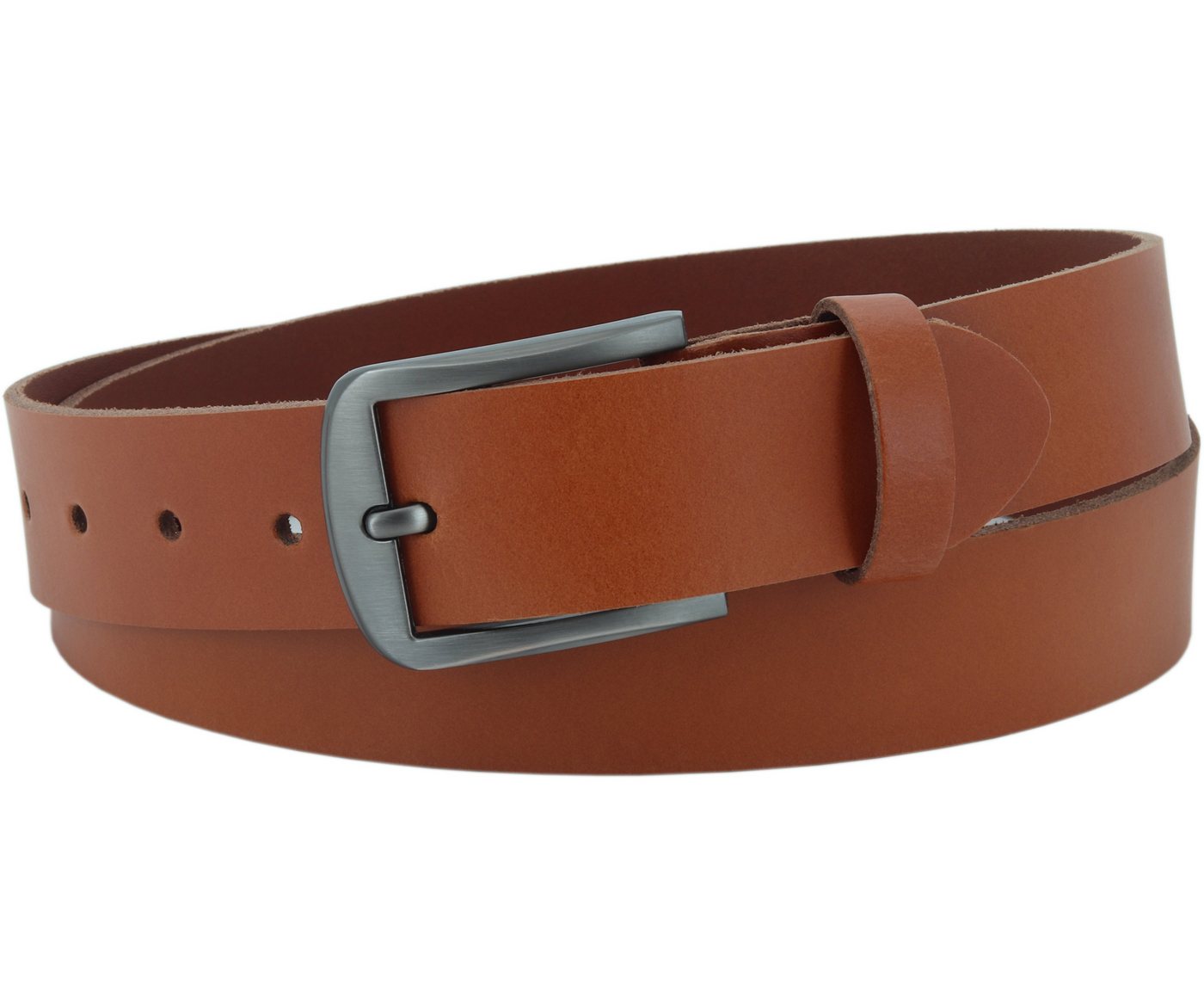 COLOGNEBELT Ledergürtel OM416-PL-Cognac MADE IN GERMANY, Cognac Kürzbar, 100 % Echtleder, Aus einem Stück, Unisex von COLOGNEBELT