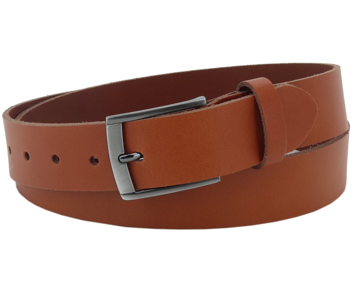 COLOGNEBELT Ledergürtel OM418-PL-Cognac MADE IN GERMANY, Cognac Kürzbar, 100 % Echtleder, Aus einem Stück, Unisex von COLOGNEBELT