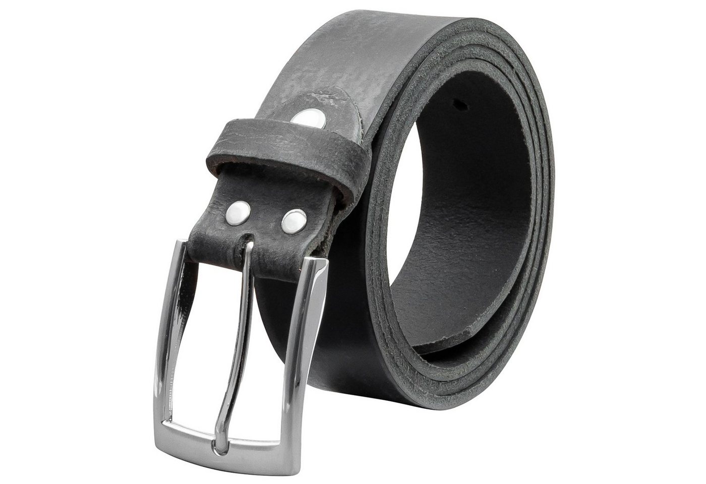 COLOGNEBELT Ledergürtel OM421-GE-Schwarz MADE IN GERMANY, Schwarz Kürzbar, 100 % Echtleder, Aus einem Stück, Unisex von COLOGNEBELT