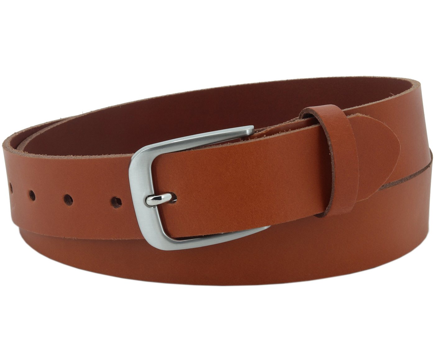 COLOGNEBELT Ledergürtel OM428-PL-Cognac MADE IN GERMANY, Cognac Kürzbar, 100 % Echtleder, Aus einem Stück, Unisex von COLOGNEBELT