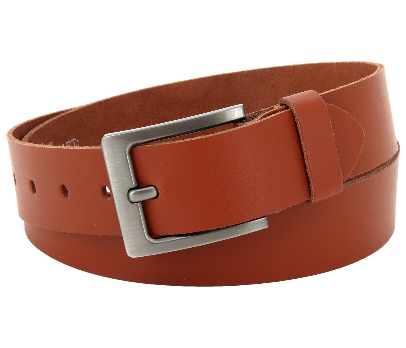 COLOGNEBELT Ledergürtel OM51-SL-Cognac MADE IN GERMANY, Cognac Kürzbar, 100 % Echtleder, Aus einem Stück, Unisex von COLOGNEBELT