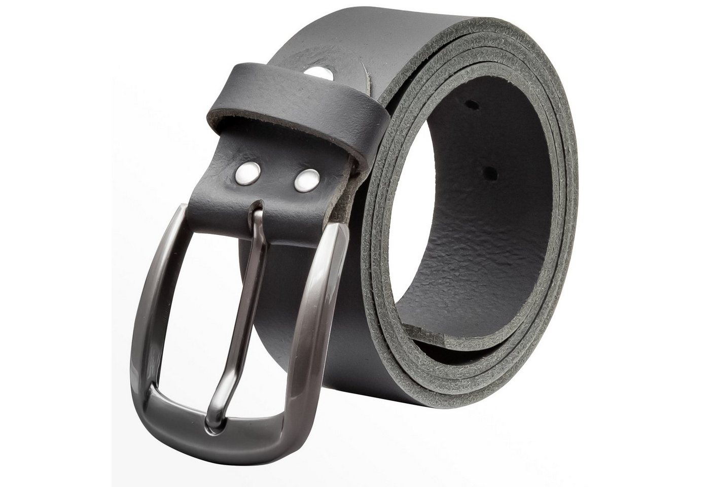 COLOGNEBELT Ledergürtel OM525-VL-Schwarz MADE IN GERMANY, Schwarz Kürzbar, 100 % Echtleder, Aus einem Stück, Unisex von COLOGNEBELT