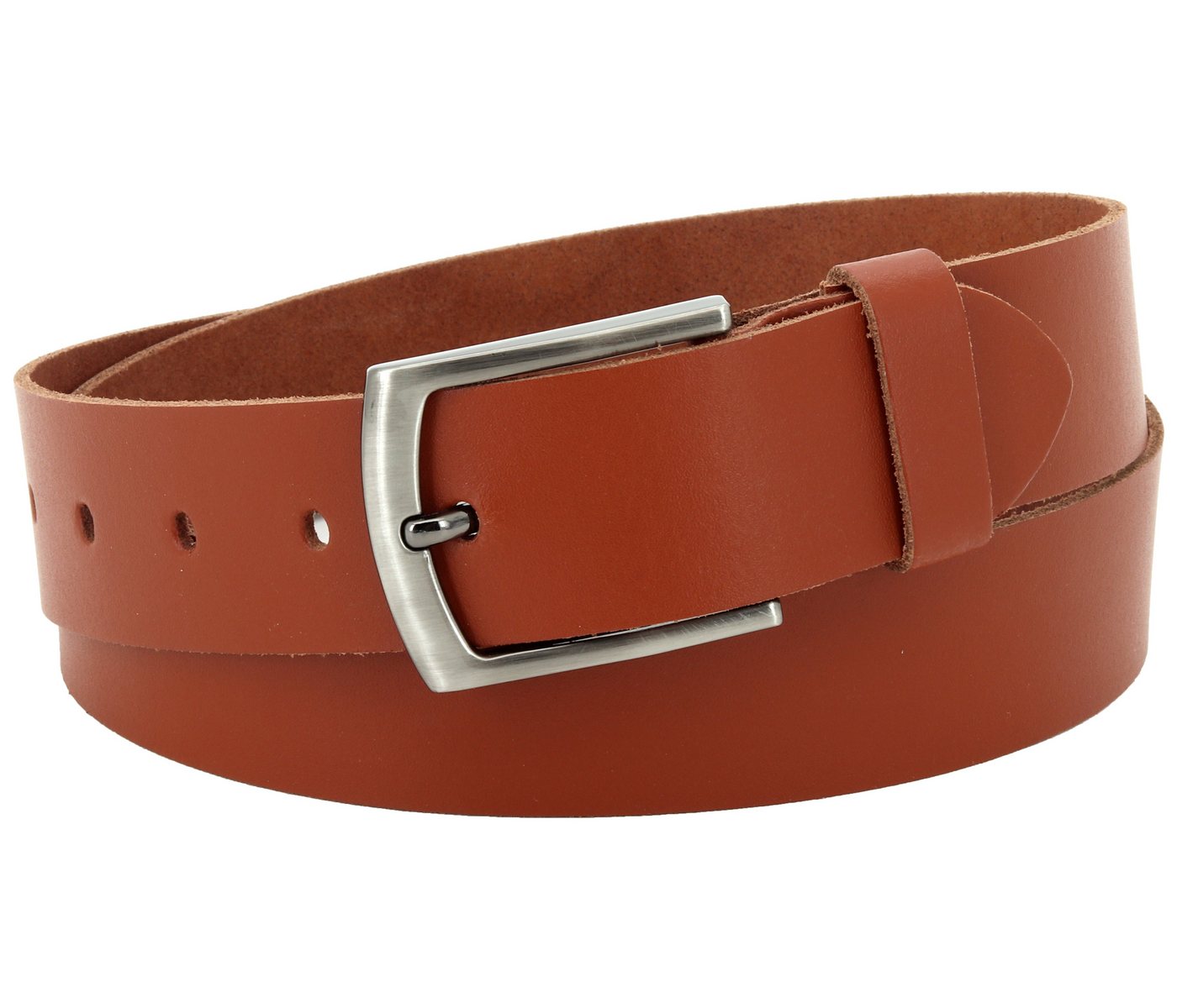 COLOGNEBELT Ledergürtel OM529-SL-Cognac MADE IN GERMANY, Cognac Kürzbar, 100 % Echtleder, Aus einem Stück, Unisex von COLOGNEBELT