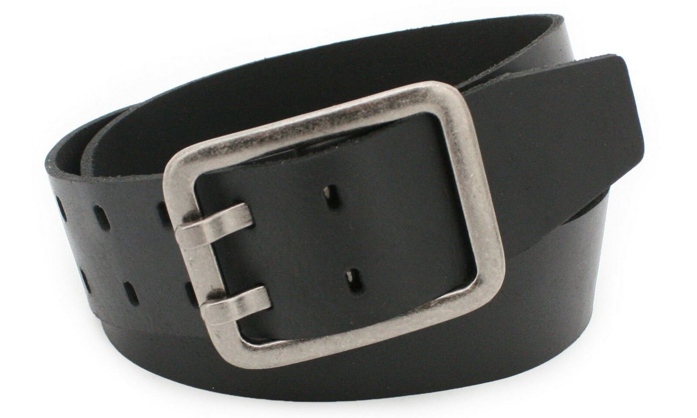 COLOGNEBELT Ledergürtel OM63-VL-Schwarz MADE IN GERMANY, Schwarz Kürzbar, 100 % Echtleder, Aus einem Stück, Unisex von COLOGNEBELT