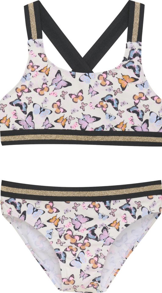 COLOR KIDS Badeanzug Bikini W. Contrast Straps, AOP von COLOR KIDS