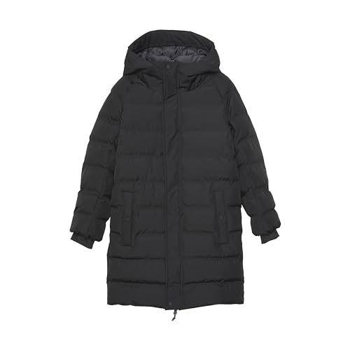 Color Kids Girls Jr Jacket Quilt Long Schwarz - Warme wasserdichte Mädchen Steppjacke, Größe 164 - Farbe Black von Color Kids